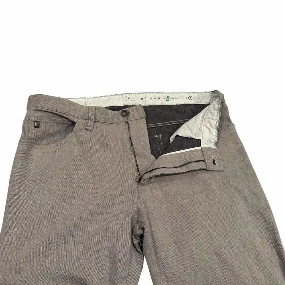 Link Soul Jeans Mens Golf Pants 36 Regular Straight Gray Denim Casual LS676 - Picture 5 of 11